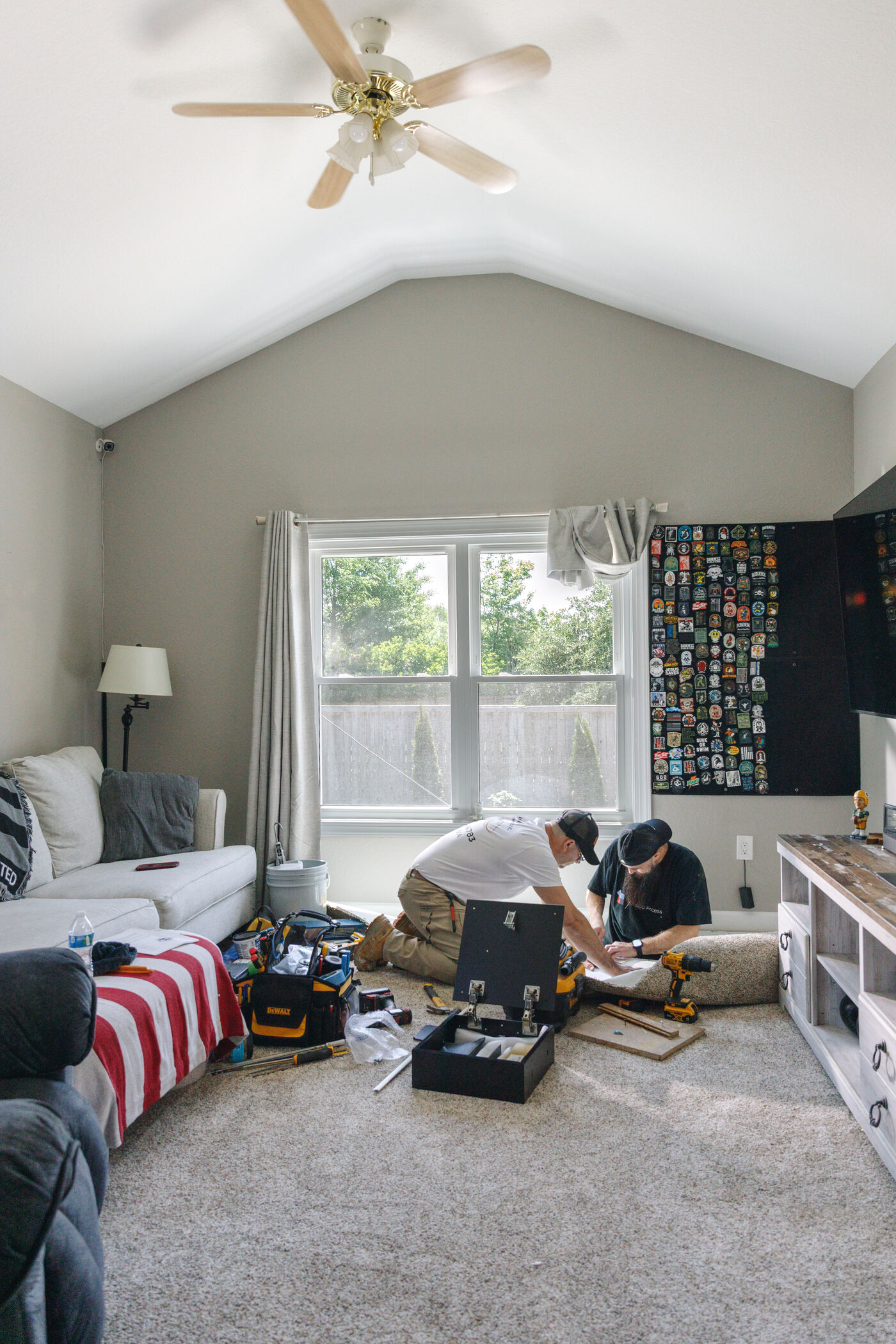 FloDo installed in a living room